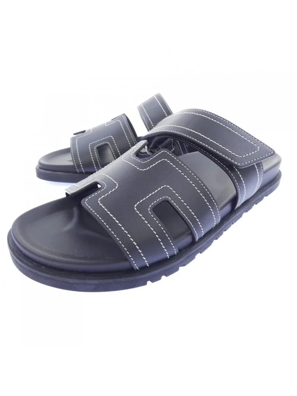 Hermes Chypre Sandals Black